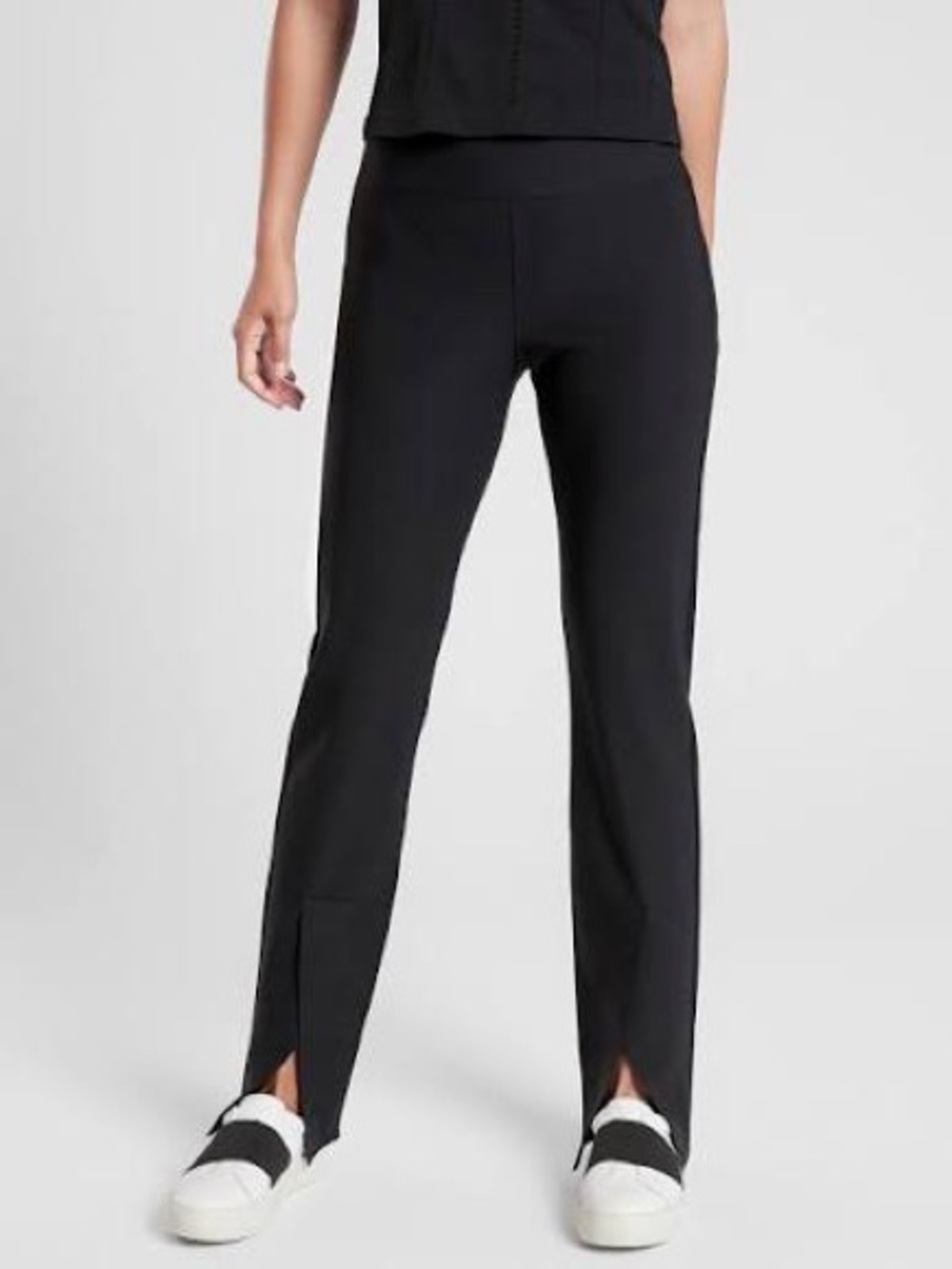 Athleta Black Straight-Leg Performance Pants